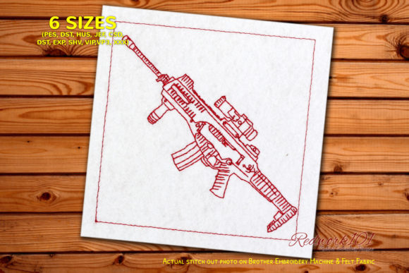 Evaluating Rifles Beretta ARX 100 Redwork for Etsy