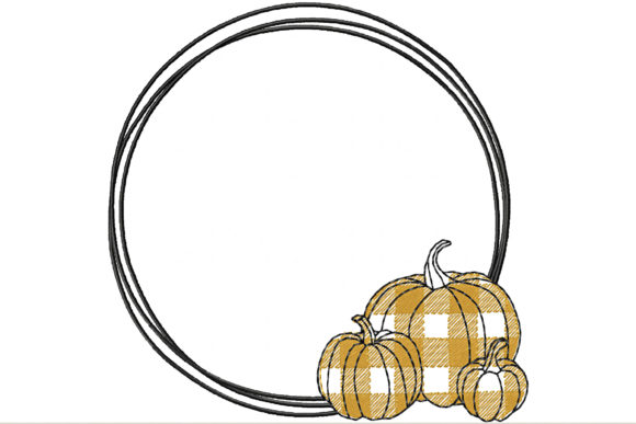 Review: Circle Frame with Pumpkins Monogram for Fall Projects