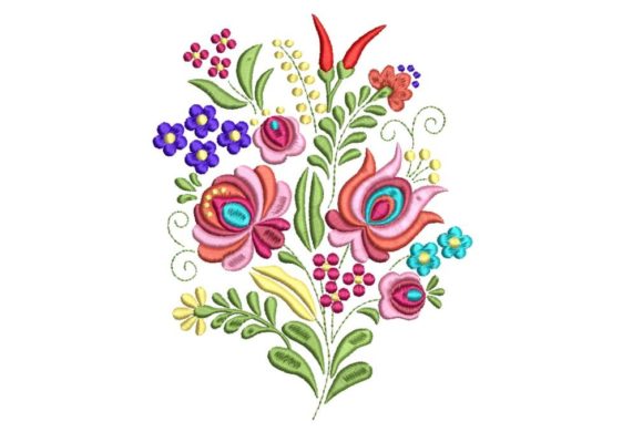 Review: Hungarian Kalocsai Colorful Motif for Craft Fairs