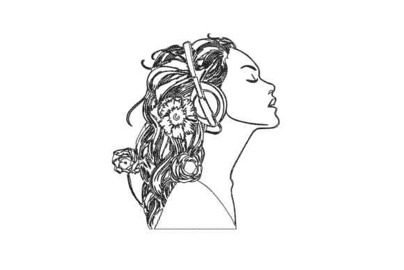 Review: Woman in Headphones Embroidery Design