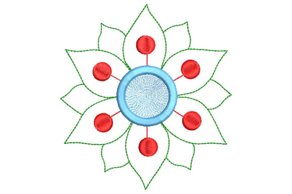 Reviewing Outlined Colorful Flower for Business Merch