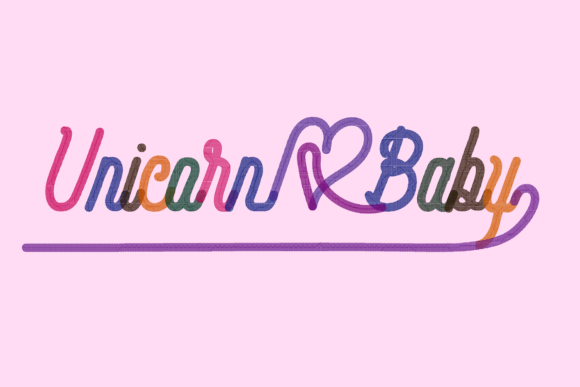 Reviewing Unicorn Baby Lettering for Holiday Collections
